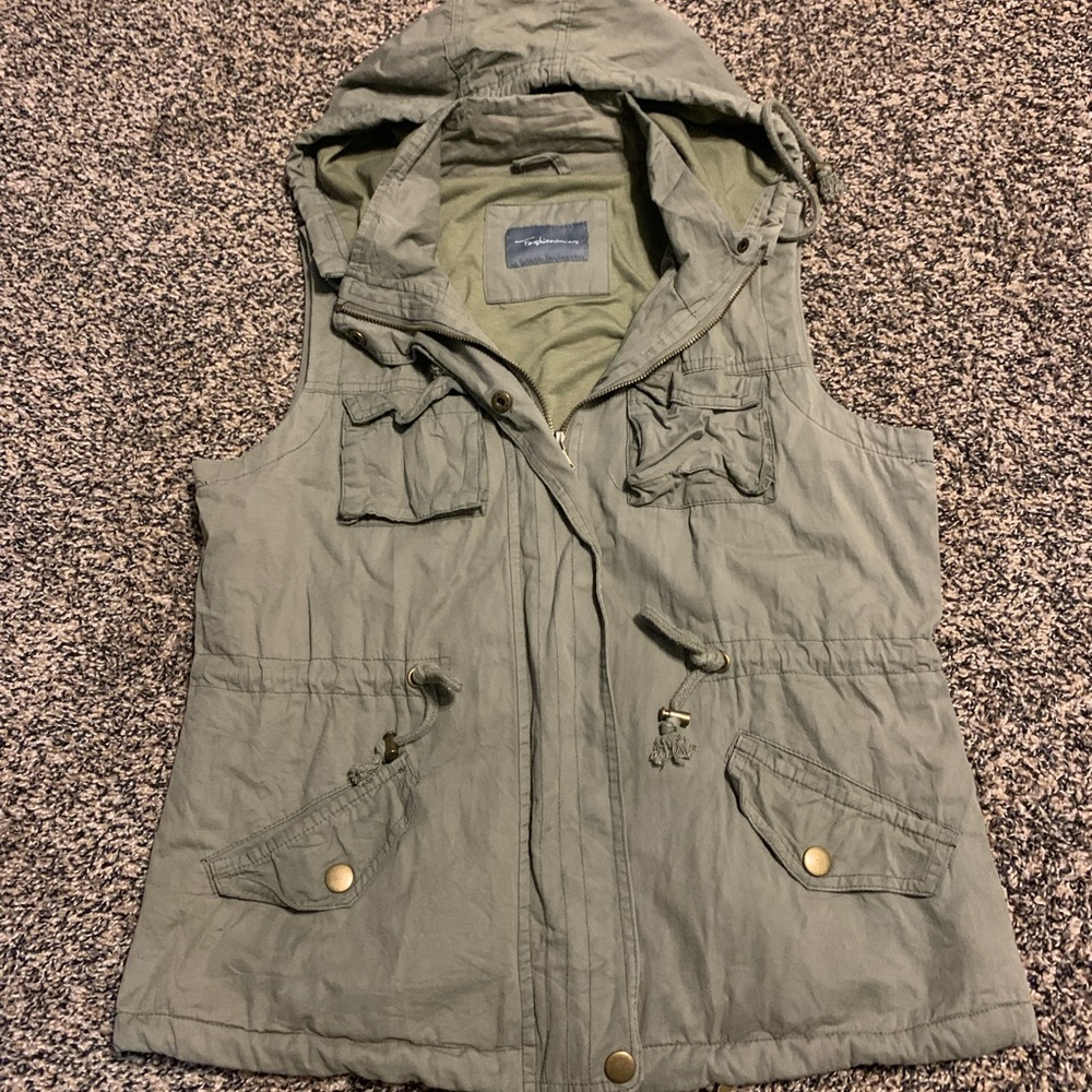 Green Cargo Vest